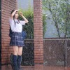 濡れ透けJ●が自宅の軒先で勝手に雨宿りしてたので中出しレ×プ 鈴の家りん - サンプル画像 - 1